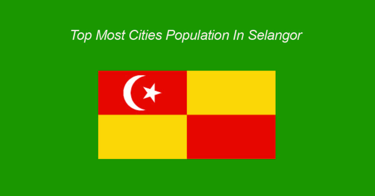 top most cities population in selangor